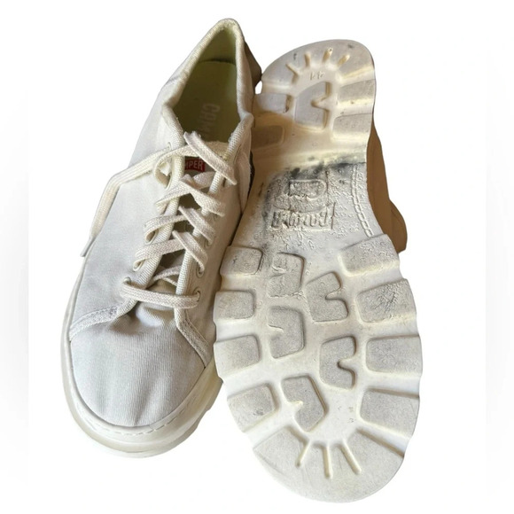 Camper Brutus white canvas shoe size 41 - Picture 5 of 6